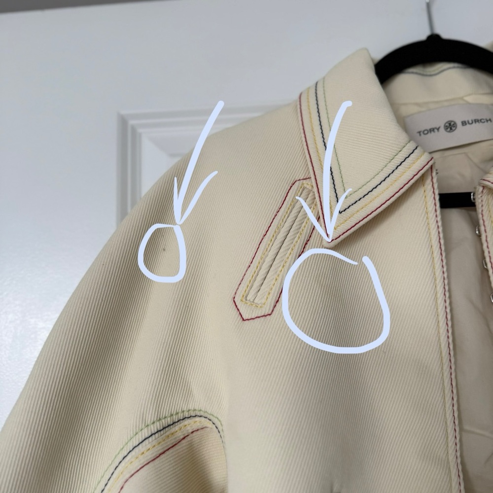 Like new TORY BURCH Cotton Twill Jacket - Neutrals $998 6 - Picture 14 of 16